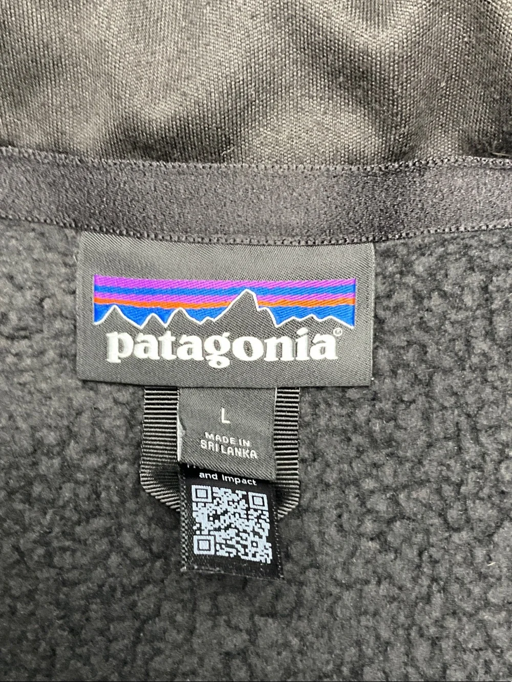 Patagonia® Men's Better Sweater® Vest Black Color *Company Embroidered Size L